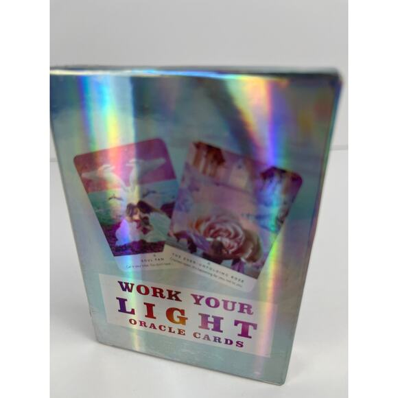 Gorgeous Holographic Work Your Light Oracle Deck - Picture 2 of 7